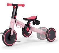 Ksfal-Kinderkraft 4trike Tricycle 3en1,Tricycle Pliable,Vélo Sans Pédales,Vélo Bébé,Mini Draisienne,Trotteur,Selle Réglable,Trois Roues,De 12 Mois À Environ 5 Ans,25kg,Rosa