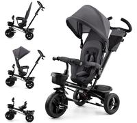 Ksfal-Kinderkraft Aveo Tricycle Bébé Évolutif,Draisienne Évolutif,Trike Bebe,Velo Poussette Bebe Évolutif,Velo Enfant 5 Ans,De 9 Mois,Pliable,Facile À Plier,Accessoires Pratiques,Gris