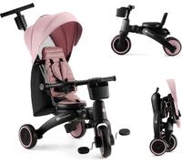 Ksfal-Kinderkraft Jazz 2,Tricycle Transformable 6 En 1,Avec Fonction Draisienne,Pliable,Avec Accessoires,Vélo Polyvalent,Protection Uv Upf50+,De 9 Mois À 5 Ans,Rose