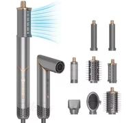 Ksfal-Le Professionnel De : Brosse Soufflante Ionique 8 En 1.Hot Air Styler Magic Twist.Sèche Cheveux 1400w.Lisseur.Boucleur.Volume.Multistyler.Brushing Parfait.Cadeau Femme.