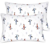 Ksfal-Lot De 2 Housses De Coussin Taie D'oreiller Pour Bébé En Coton Biologique Tricoté 40x60cm Taie D'oreiller Pour Lit De Bébé Un Sommeil Paisible Et Confortable,Avion