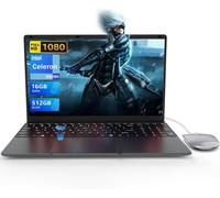 KSFAL-Ordinateur Portable 15.6 Pouces Pc Portable 16Go Ram 512Go Ssd Celeron N5095 Laptop Computer Touch Id Bluetooth 4.0 Wifi5 Usb 3.0