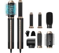 KSFAL-Pro Air Styler 6 En 1 Hair Styler,Brosse Soufflante Chauffante1400W,110,000 Tr/Mim,200 Million Sèche Cheveux,Multifonction Pour Boucler,Lisser Et Sécher Les Cheveux