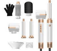 Ksfal-Sèche Cheveux 7 En 1,Air Styler Pro,Seche Cheveux Diffuseur Boucle,Fer À Boucler À Air De 30 Mm,Pour Lisser,Boucler Les Cheveux,3 Températures,1400 W Hair Styler Professionnel