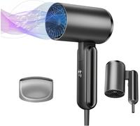 Ksfal-Seche Cheveux Pliable,1800w Sèche-Cheveux Ionique,Professionnel Hair Dryer,3 Températures,Séchage Rapide,Protection Contre La Surchauffe,Pour Famille Voyage Salons De Coiffure