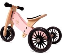 Ksfal-Tiny Tot Plus Rose-Tricycle Et Draisienne 2 En 1 En Bois-A Partir De 1,5 An