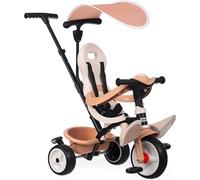 Ksfal-Tricycle Baby Balade Beige-Evolutif 3 En 1-Poignée Parentale Réglable-Frein De Parking,Repose-Pied,Pare-Soleil Anti-Uv-A Partir De 10 Mois Jusqu'à 3 Ans-Fabrication Espagnole