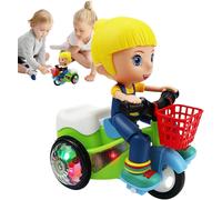 KSFAL-Tricycle CascadeSimulation De Conduite-Lumières Attrayantes Rotation À 360° Jeu Musical Pour Maison Voyage Fille Garçon Jeu À La Maison École