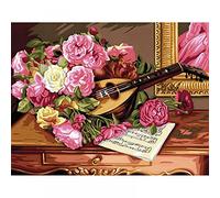 KSG- Bouquet Musical Peinture par Numéro, PL01037, Assorties, Romantischer Blumenstrauß