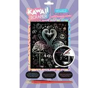 KSG Kawaii Scraper motif Flamants Tropicaux 20 x 25 cm Couleur Holographique