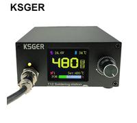 KSGER T12 Station de soudage pointes de fer contrôleur STC V2.3 Kits de bricolage 1.8 pouces outils électriques veille automatique sommeil 8s boîtes de fusion Set include