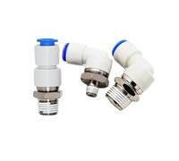 KSH KSL raccord pneumatique rotatif à grande vitesse M5 1/8 "1/4" 3/8 "1/2" universel 360 degrés 400r/min connecteur d'air rapide(4-M6,KSH)