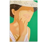 KSHAO ATHQW Affiche Yoshitomo Nara《Solitude Et Aliénation》Art Mural Impressions Modernes Yoshitomo Nara Peinture sur Toile pour Décors D’intérieur Images 30x50cm sans Cadre