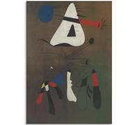 KSHAO ATHQW Célèbre Affiche d’Exposition Joan Miro《Personnages Abstraits》Art Mural Joan Miro Peinture sur Toile Joan Miro Impressions pour la décoration intérieure Photos 40x65cm sans Cadre