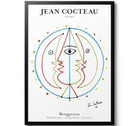 KSHAO ATHQW Célèbre Affiche Jean Cocteau《Œuvres en Céramique》Art Mural Jean Cocteau Peinture sur Toile Jean Cocteau Impressions pour Décoration Intérieure Images 10x25cm sans Cadre