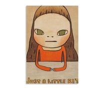 KSHAO ATHQW Célèbre Affiche Yoshitomo Nara《Juste Un Peu Illégal》Art Mural Impressions Modernes Yoshitomo Nara Peinture sur Toile pour Décoration Intérieure Photos 30x50cm sans Cadre