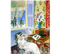 KSHAO ATHQW Célèbre affiches Henri Matisse The A Siesta - Art mural de style bohème - Impression sur toile Henri Matisse - Décoration de salon - 40 x 50 cm - Sans cadre