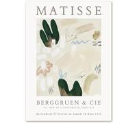 KSHAO ATHQW célèbre Henri Matisse Affiches Marine Life Wall Art Henri Matisse Impressions Style Bohème Peinture sur toile Salon Décor Photo 15x20cm SANS cadre