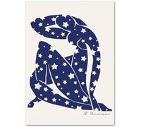 KSHAO ATHQW célèbre Henri Matisse Art mural bleu corps humain affiches Henri Matisse estampes style bohème peinture sur toile salon décor photo 15x20cm sans cadre