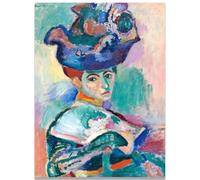 KSHAO ATHQW célèbre Henri Matisse Posters chapeau femme Wall Art Style Bohème Peinture sur toile Henri Matisse Impressions Salon Décor Photo 15x20cm SANS cadre