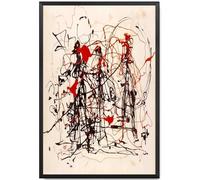 KSHAO ATHQW Célèbre Jackson Pollock Poster《Tapis et moquettes》Art Mural Jackson Pollock Peinture sur Toile Impressions pour la décoration intérieure Photos 10x25cm sans Cadre