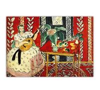 KSHAO ATHQW célèbres affiches d’Henri Matisse Le luth Wall Art Style Bohème peinture sur toile Henri Matisse impressions salon décor photo 20x15cm sans cadre