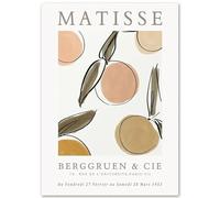 KSHAO ATHQW célèbres affiches d’Henri Matisse The Fruit Wall Art Style Bohème peinture sur toile Henri Matisse impressions salon décor photo 40x50cm sans cadre
