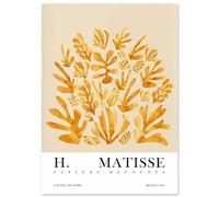 KSHAO ATHQW célèbres affiches Henri Matisse feuilles de corail art mural style bohème peinture sur toile Henri Matisse impressions salon décor photo 15x20cm sans cadre