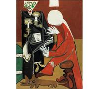 KSHAO ATHQW Célèbres Affiches Pablo Picasso The El Piano Wall Art Impressions rétro Pablo Picasso Peinture sur Toile pour la décoration intérieure Moderne Photos 20x30cmx1 sans Cadre