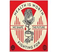 KSHAO ATHQW Frank Shepard Fairey Poster Nous Façonnons L’Avenir Exposition Art Mural Rétro Toile Peinture Fairey Impression pour Salon Décor Photo 15x20cm sans Cadre