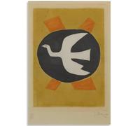 KSHAO ATHQW Georges Braque Art Mural 《L’Oiseau Blanc》Affiche Georges Braque Peinture sur Toile Georges Braque Impressions pour Décoration Intérieure Photos 30x50cm sans Cadre