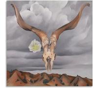 KSHAO ATHQW Georgia O’Keeffe Affiches Mère du modernisme américain Toile Art Mural Peinture Moderne Georgia O’Keeffe Impressions pour Décor Intérieur Photo 40x40cm sans Cadre