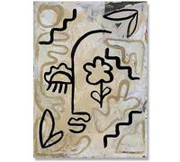 KSHAO ATHQW Henri Matisse Affiche Visage Humain Art Mural Moderne Simple Peinture sur Toile Matisse Amour Impressions pour Salon Décor Photo Murale 15x20cmx1 sans Cadre
