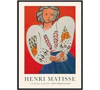 KSHAO ATHQW Henri Matisse Art Mural Matisse 《La Blouse roumaine》 Posters Moderne Peinture sur Toile Matisse Impressions pour Salon Décor Photo Murale 15x20cm sans Cadre