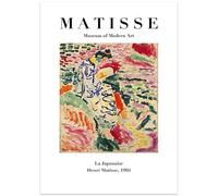 KSHAO ATHQW Henri Matisse - Décoration murale - Musée d'art moderne - Impression sur toile - Surréalisme - Image rétro pour décoration de salon - 50 x 70 cm - Sans cadre