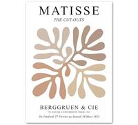 KSHAO ATHQW Henri Matisse Poster « The Cut Out » Art mural Fauvisme Impression sur toile Peinture abstrait rétro pour décoration de salon 50 x 70 cm Sans cadre