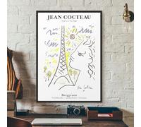 KSHAO ATHQW Jean Cocteau Affiches Peinture Jean Cocteau Tour de Fer Impressions Œuvres d’Art abstraites Toile Art Mural pour la décoration intérieure Moderne Photos 10x25cm sans Cadre