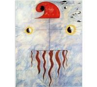 KSHAO ATHQW Joan Miró Poster Le Vol De La Libellule Devant Le Soleil Mur Art Miró Peinture sur Toile Joan Miró Impressions Décoration D’intérieur Photo 20x30cm sans Cadre