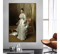 KSHAO ATHQW John Singer Sargent Poster《Mrs. Henry White》 Art Mural et Peinture sur Toile Impressions Modernes pour Salon Home Pictures Decoration 20x30cmx1 No Frame