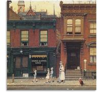 KSHAO ATHQW Norman Rockwell Affiches Le New York Times Toile Art Mural Norman Rockwell Peinture Norman Rockwell Impressions pour la décoration intérieure Photo 40x40cm sans Cadre