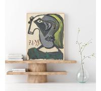 KSHAO ATHQW Pablo Picasso Affiche Dora Maar Art Mural Minimaliste Noir Blanc Toile Peinture Pablo Picasso Impressions pour Décoration Intérieure Photo 20x30cm sans Cadre
