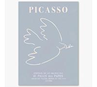 KSHAO ATHQW Pablo Picasso Affiche Picasso Colombe De La Paix Impressions 《Musée D’Orsay》Art Mural Abstrait Moderne Peinture sur Toile pour Décoration D’intérieur Image 50x70cm sans Cadre