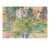 KSHAO ATHQW Poster célèbre Raoul Dufy The Bouquet - Art mural - Impression sur toile abstraite - Image nordique pour décoration de salon - 80 x 60 cm - 1 sans cadre