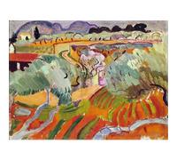 KSHAO ATHQW Raoul Dufy Poster The Provence Landscape Wall Art Raoul Dufy Impression sur toile abstraite Peinture nordique pour décoration de salon 50 x 35 cm x 1 sans cadre