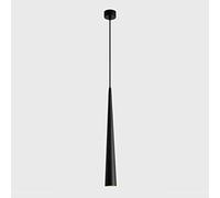 KSHSAA Creative Moderne Conique Suspension Lumière Table De Chevet Nordique Plafond Suspension Restaurant Aluminium Drop Light LED Suspension pour Salon Bar Simple Longue Ligne Suspension Éclairage