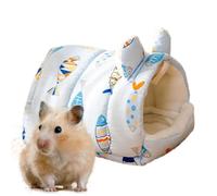 KSHSAA Nid de Couchage pour Hamster, nid Chaud pour Hamster - Maison de Couchage Confortable pour Hamsters,Cage de lit Douce et Confortable pour Petits Animaux, Accessoires pour Furet, Lapin Gerbi