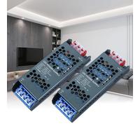 KSIBNW Alimentation 12V Transformateur 220V LED Driver, Alimentation à Découpag 220V AC à 12V DC 8,3A 100W Ultra Mince Transfo Adaptateur Conducteur à Tension Constante Basse Tension Adapter, 2 Pièces