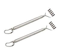 KSIEE Lot de 2 gratte-dos télescopiques pour personnes âgées, enfants, hommes, femmes, handicapés