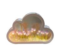 KSIEE Veilleuse tulipe faite à la main pour décoration de meubles, fleur artificielle, lampe de table pour chambre à coucher, lampe de table pour enfants, filles, couples, amis, cadeau, atmosphère