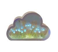 KSIEE Veilleuse tulipe faite à la main pour décoration de meubles, fleur artificielle, lampe de table pour chambre à coucher, lampe de table pour enfants, filles, couples, amis, cadeau, atmosphère